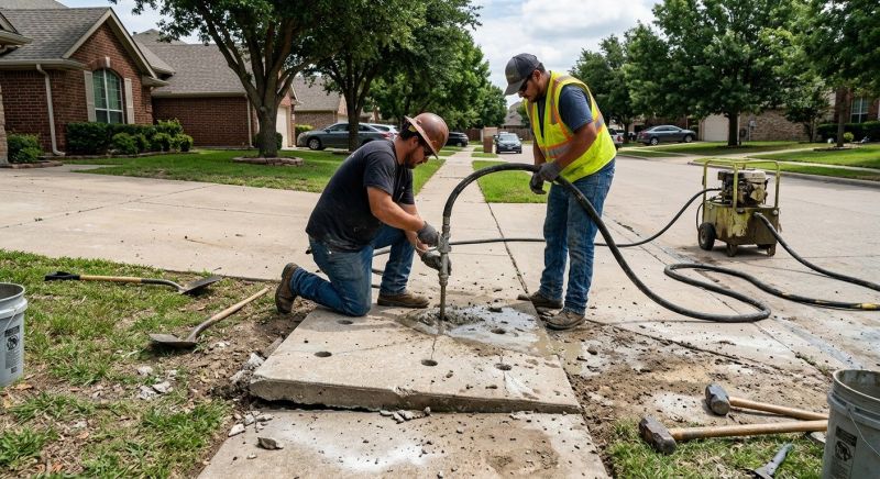 Concrete Raising in West Des Moines, IA