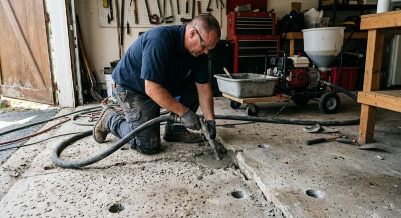 Garage Settling Repair in Des Moines, IA